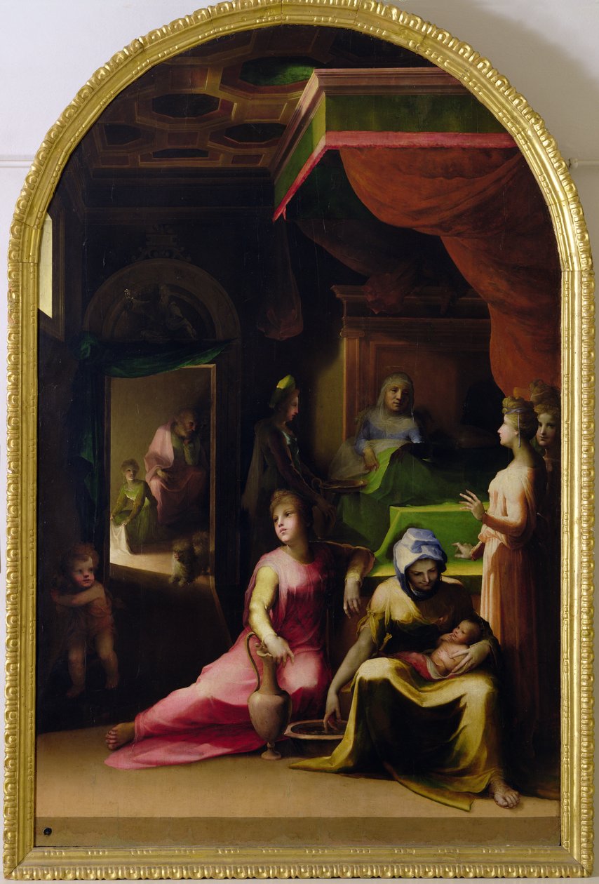Jungfruns födelse, c.1540-43 av Domenico di Pace Beccafumi  