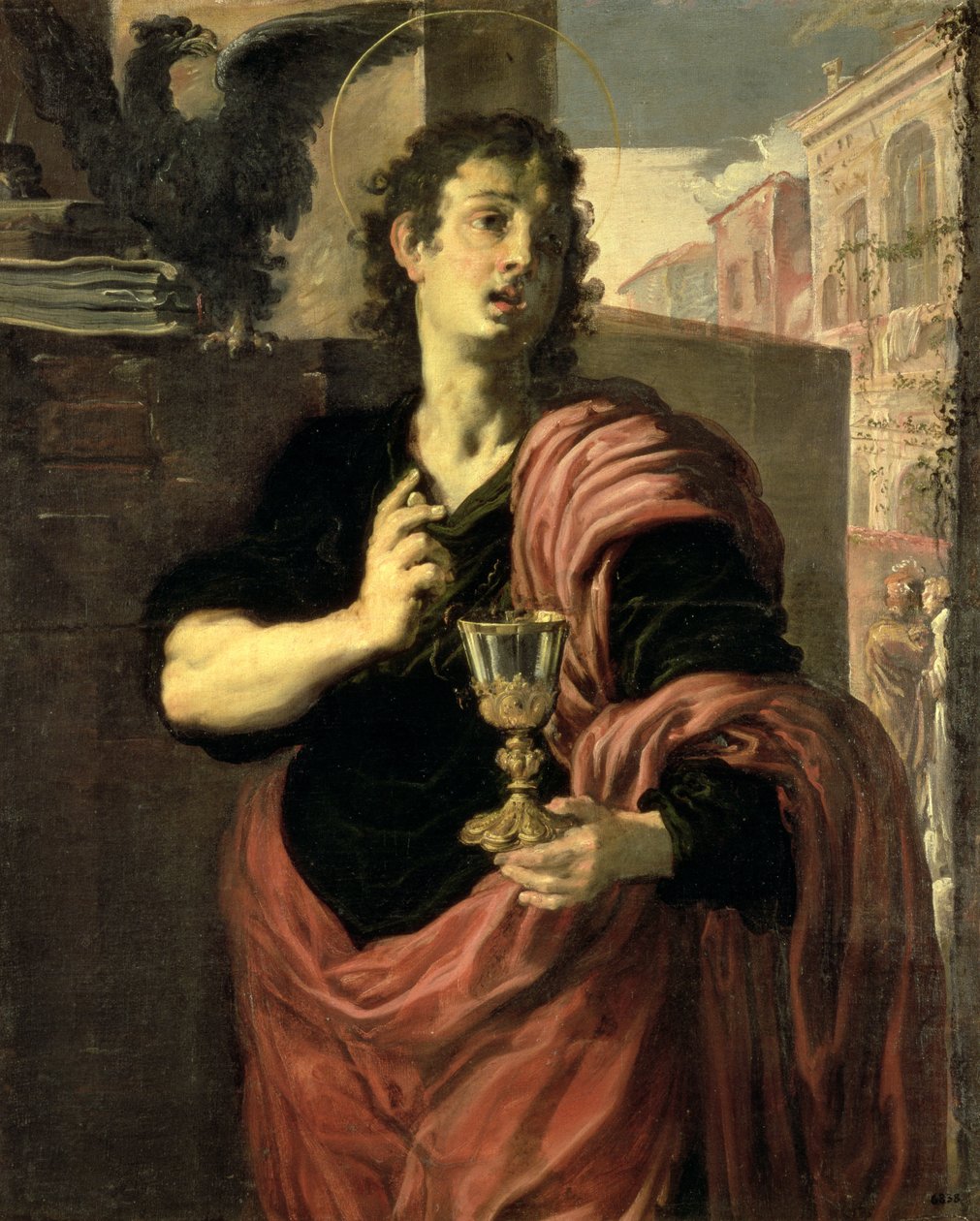 Evangelisten Johannes av Domenico Fetti or Feti