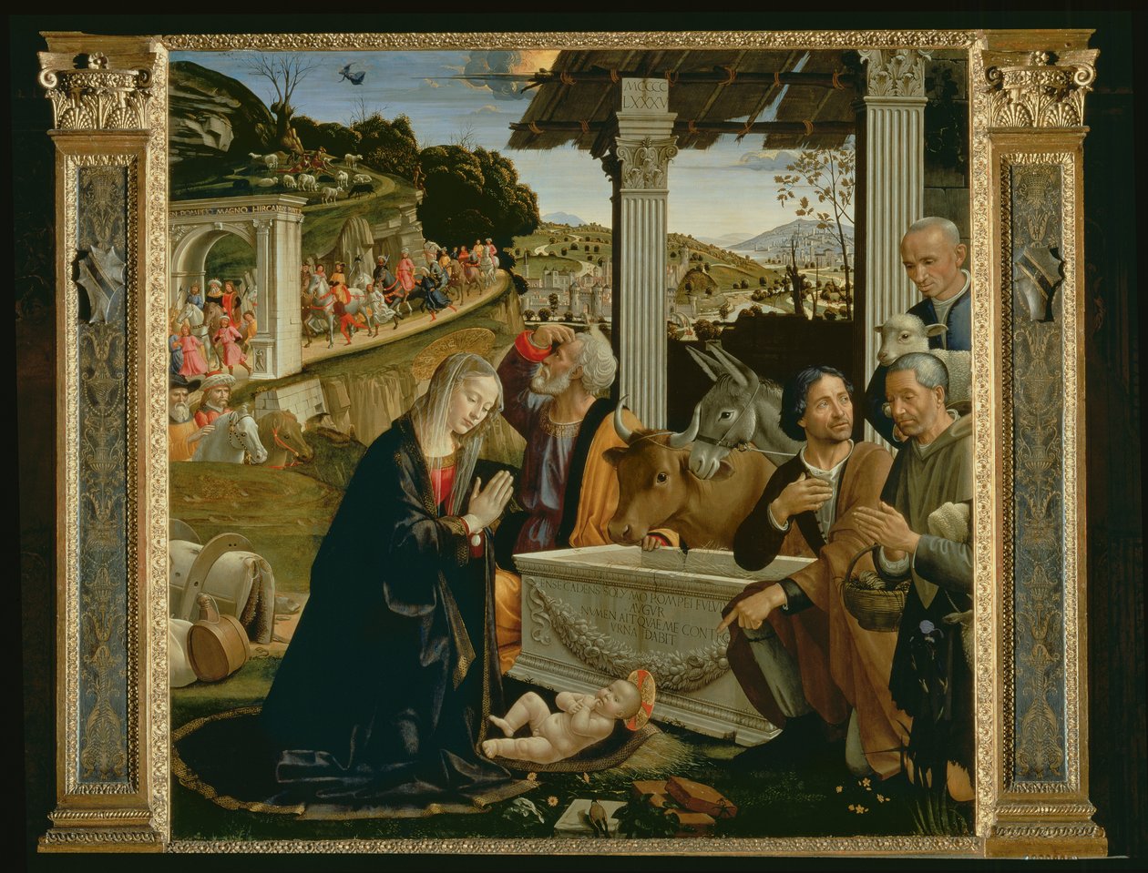 Adoration of the Shepherds, 1485 (för detaljer se 33456) av Domenico Ghirlandaio