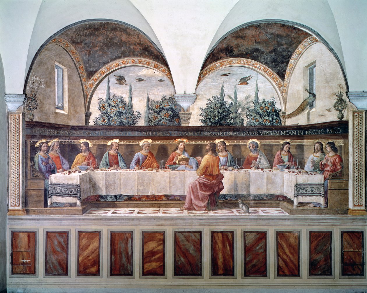 Den sista måltiden av Domenico Ghirlandaio