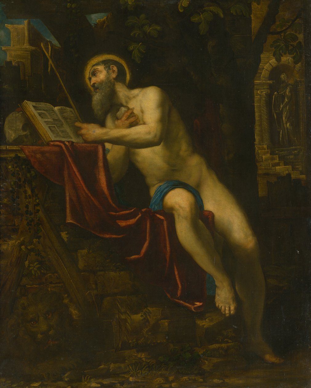 Saint Jerome av Domenico Robusti Tintoretto