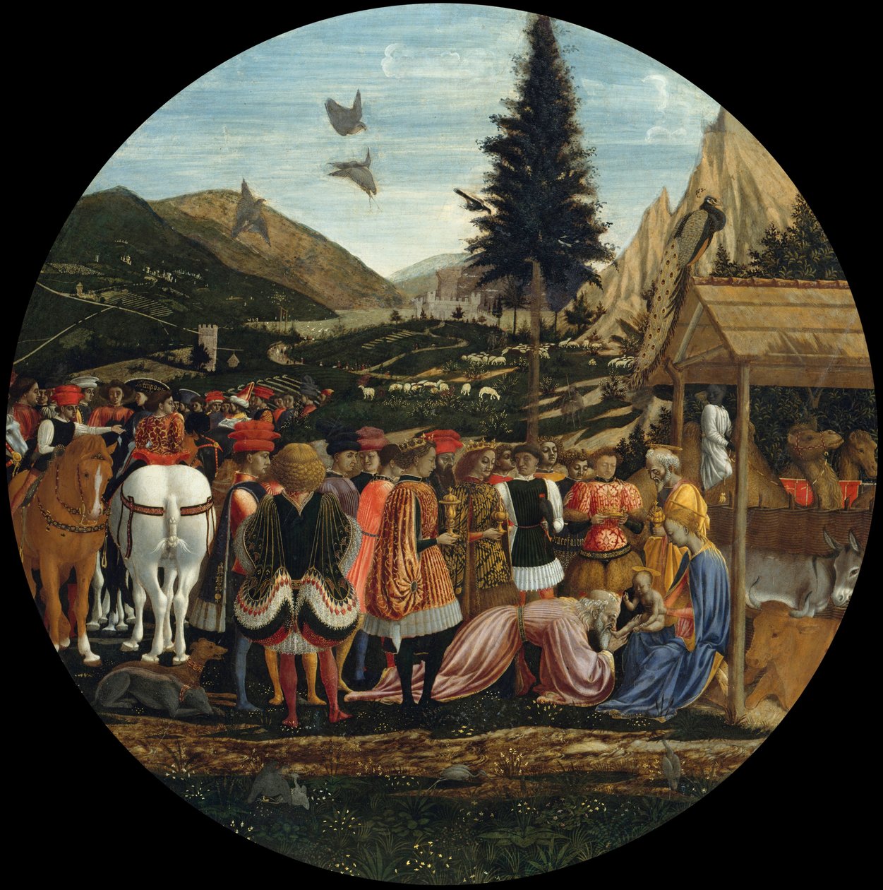 Tillbedjan av magierna av Domenico Veneziano
