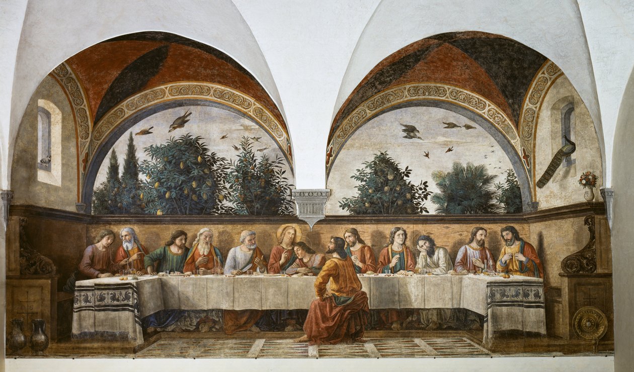 Sista måltiden av Domenico Ghirlandaio