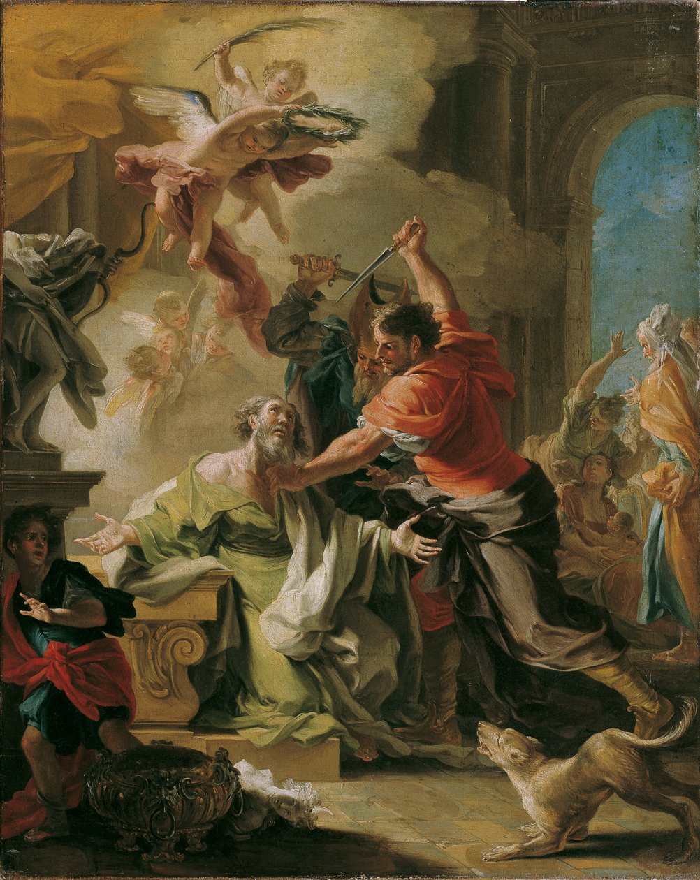 Sankt Procopius martyrskap av Domenico Antonio Vaccaro