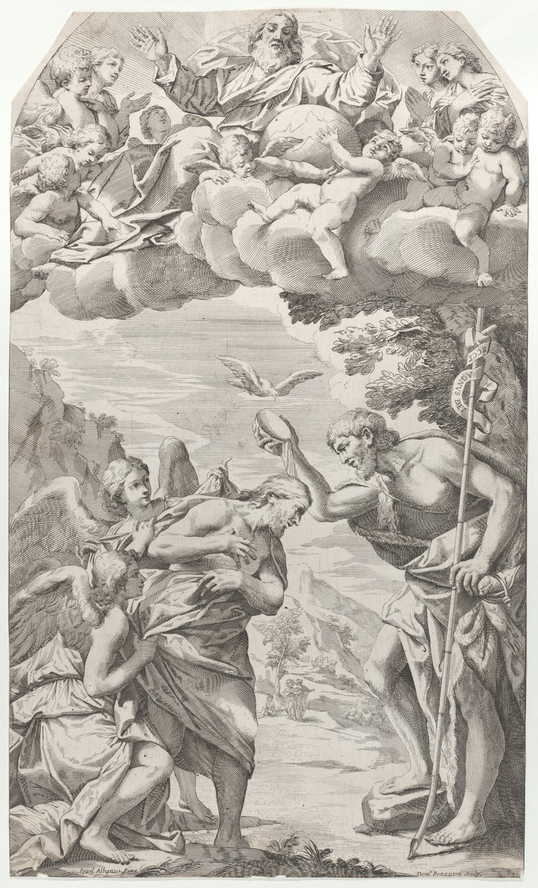 Kristi dop, 1670-1731. av Domenico Bonavera