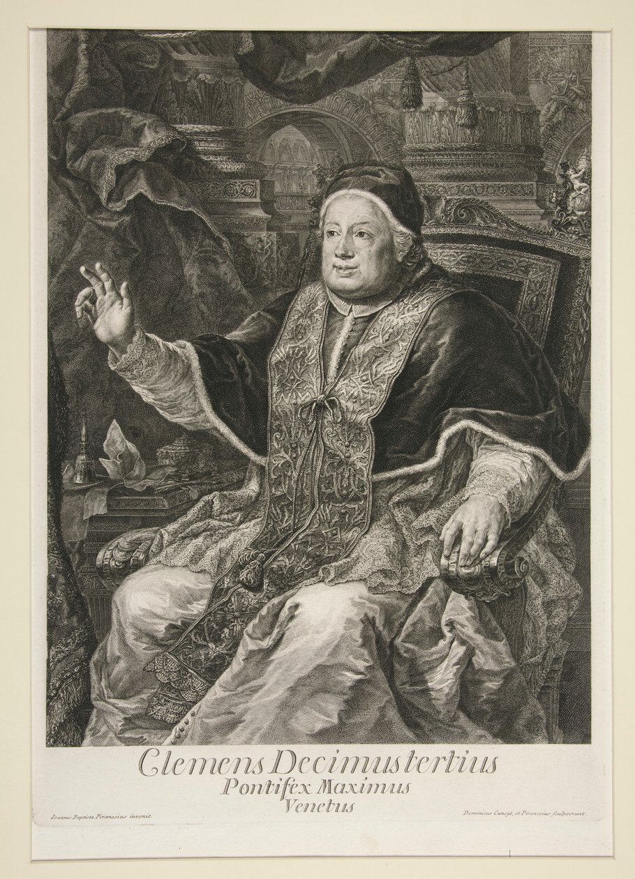 Påven Clemens XIII av Domenico Cunego