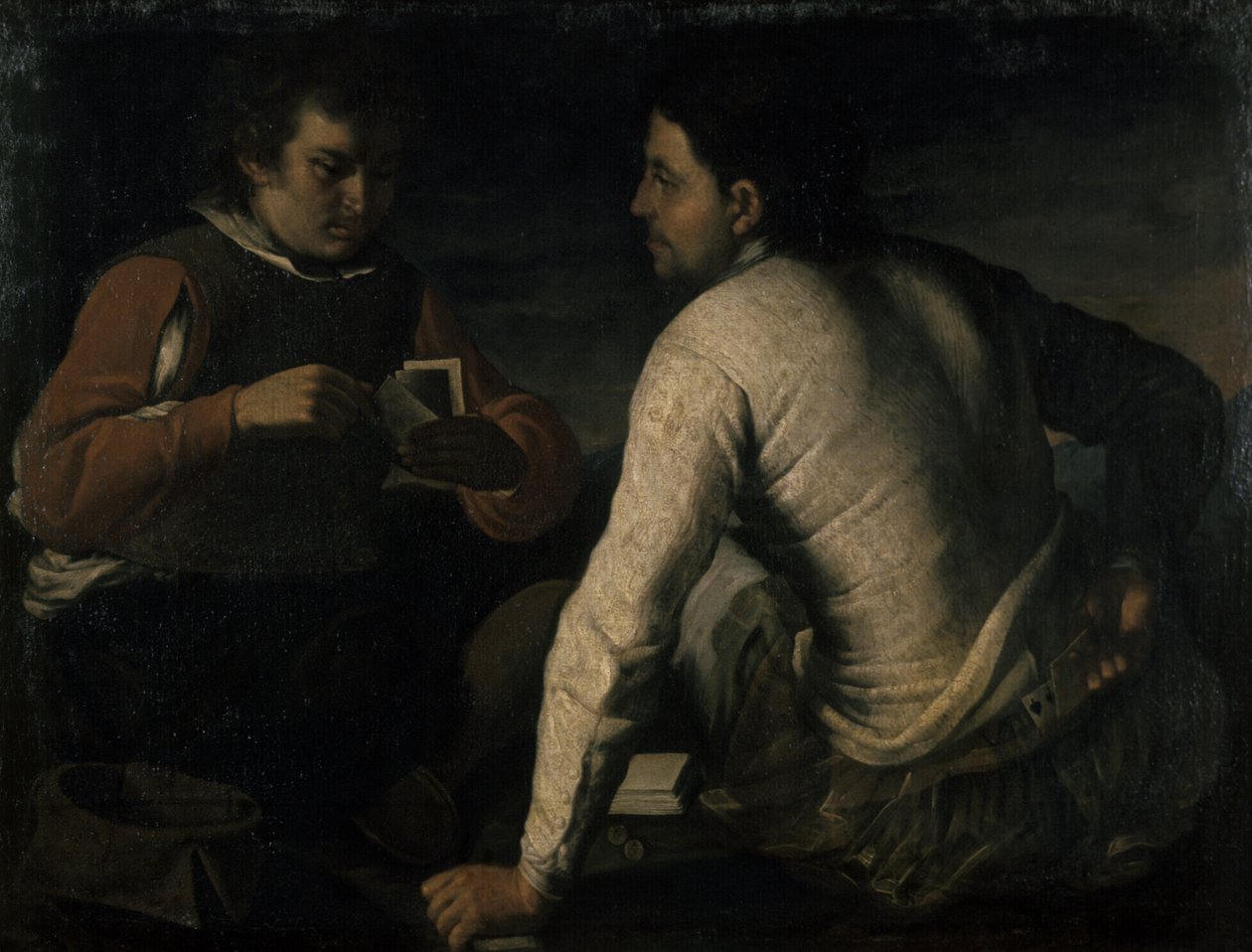 The Gamblers, före 1665 av Domenico Gargiulo