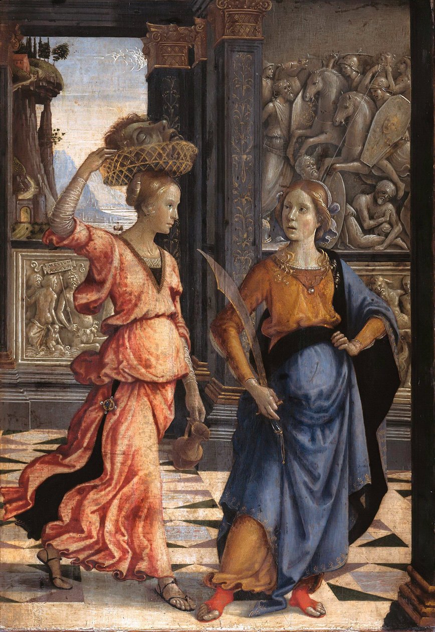 Judith med sin tjänarinna, 1489 av Domenico Ghirlandaio