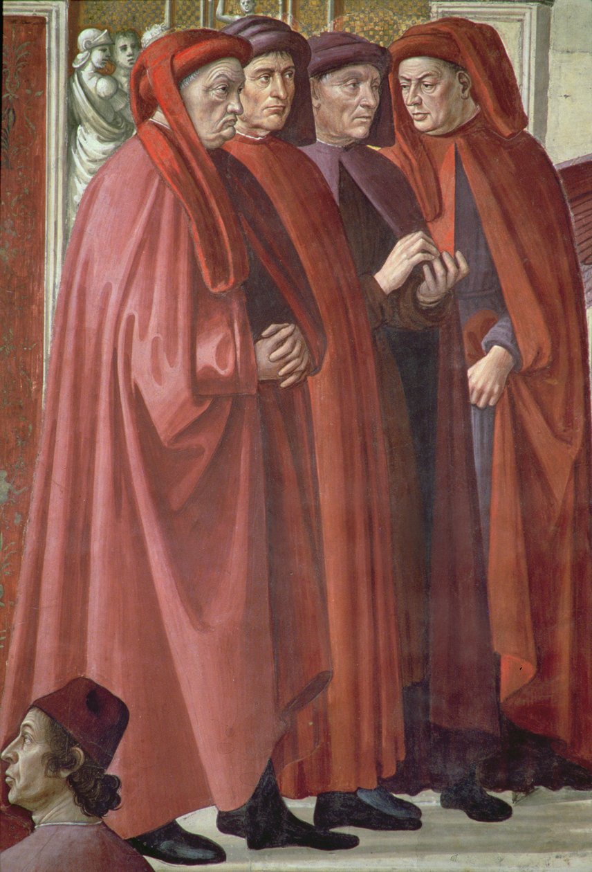 Bebådelsen till den helige Zacharias av Domenico Ghirlandaio