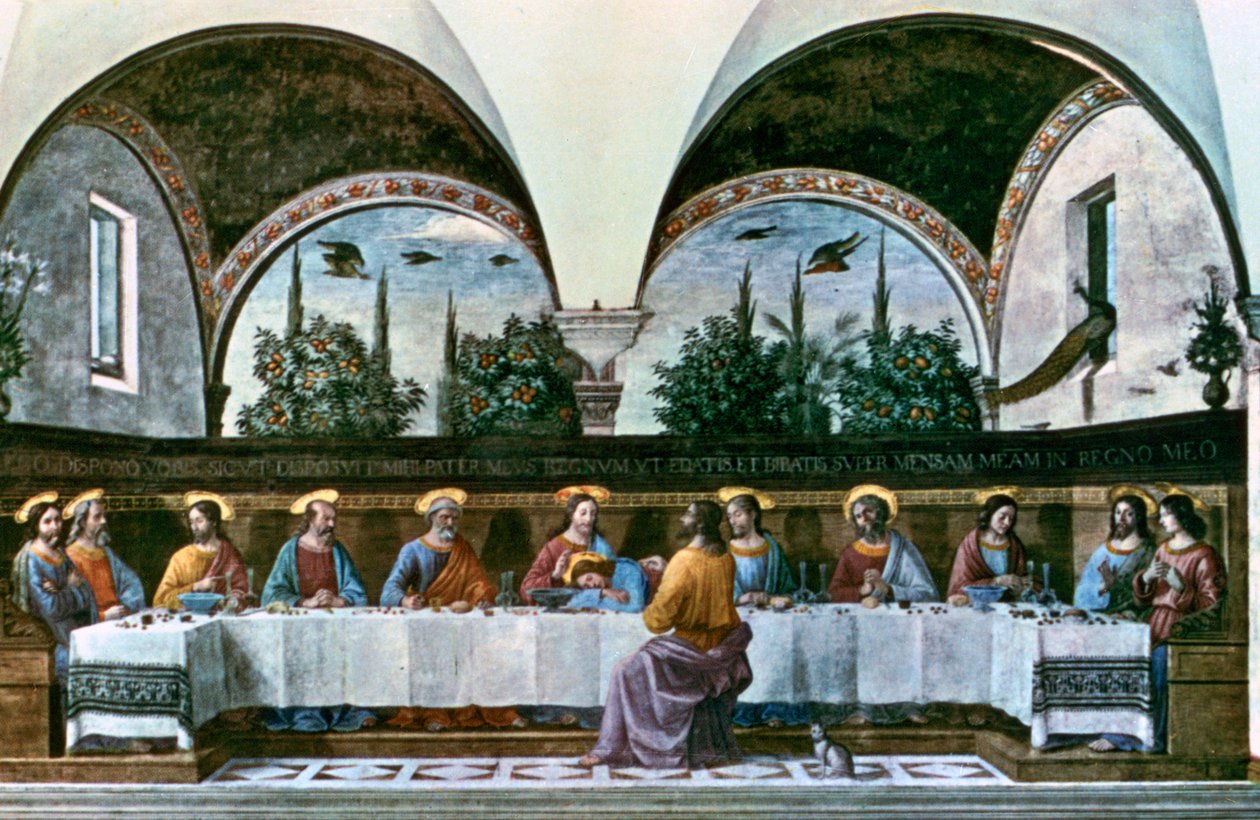 Den sista måltiden, 1480. av Domenico Ghirlandaio