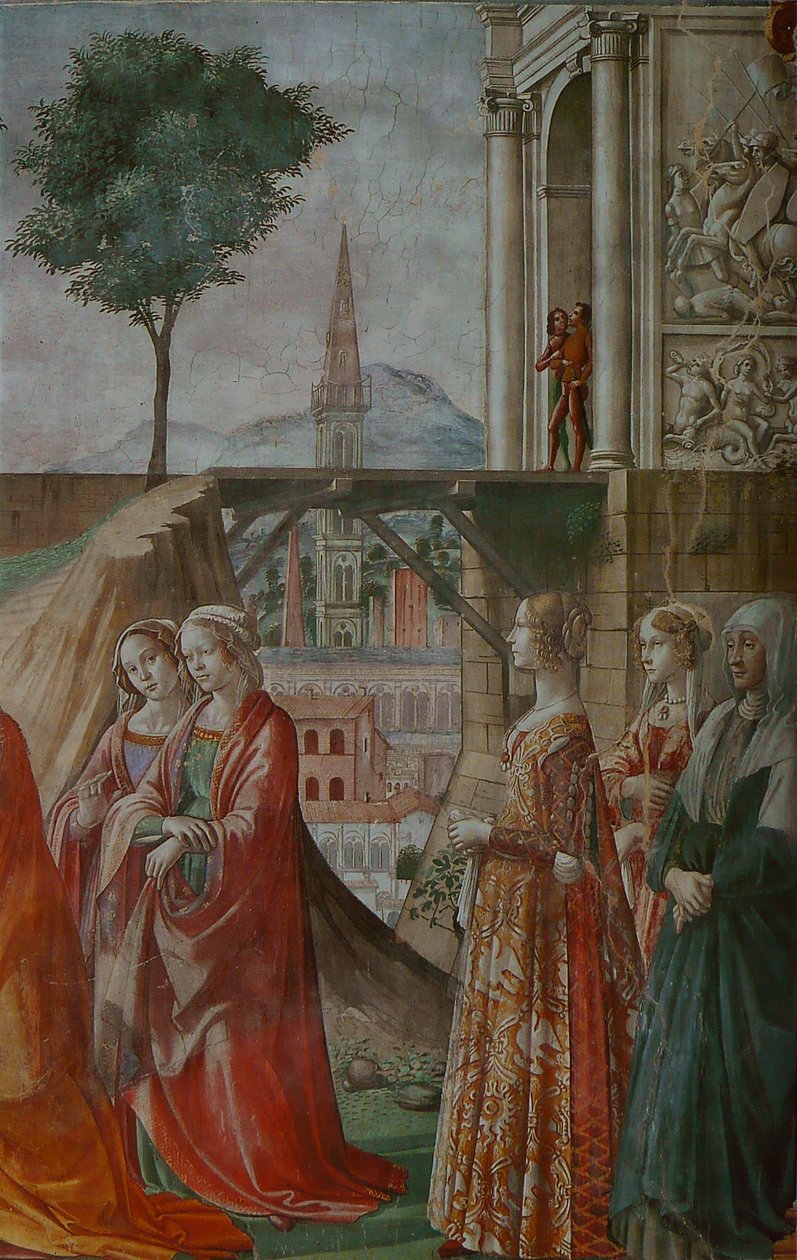 Besökstid av Domenico Ghirlandaio