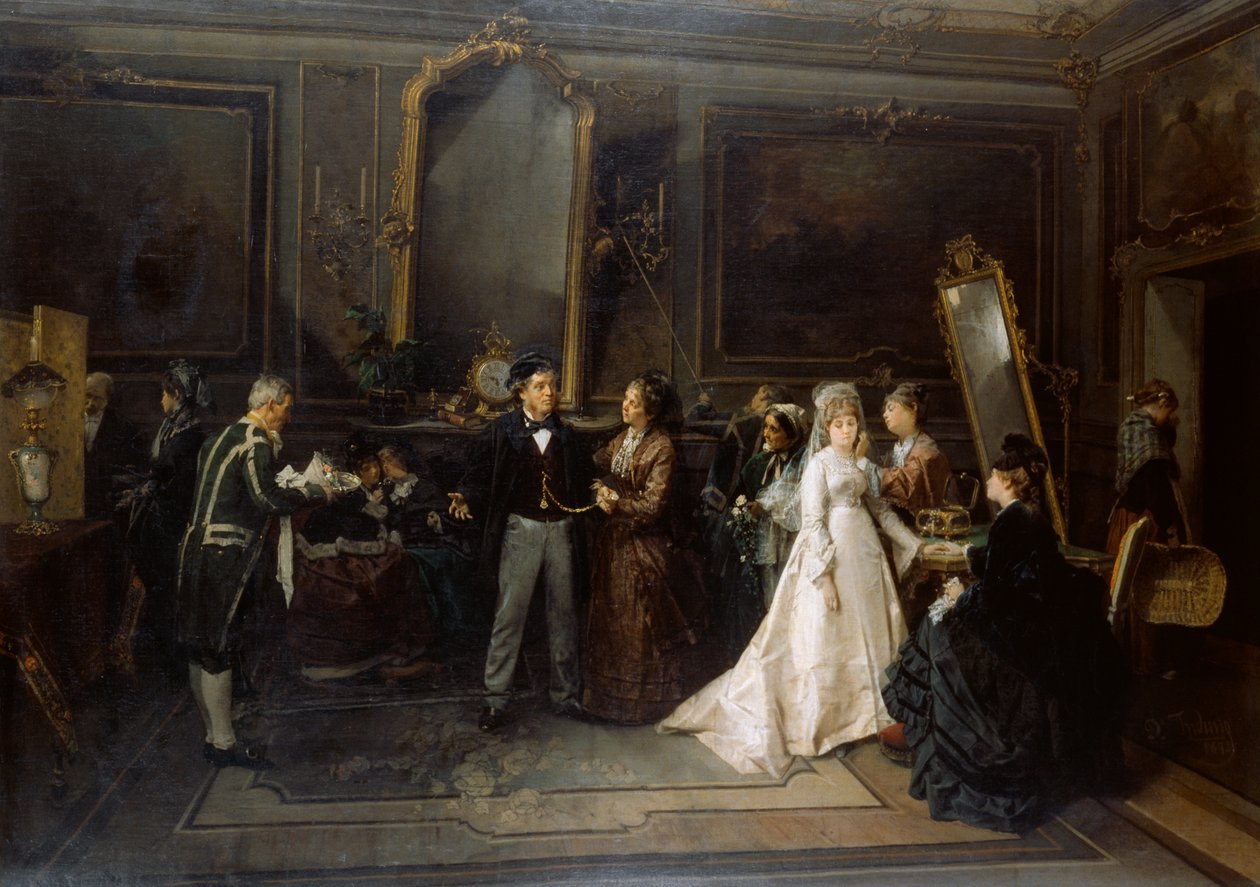 結婚はスモークスウェーデン語で上がりました av Domenico Induno