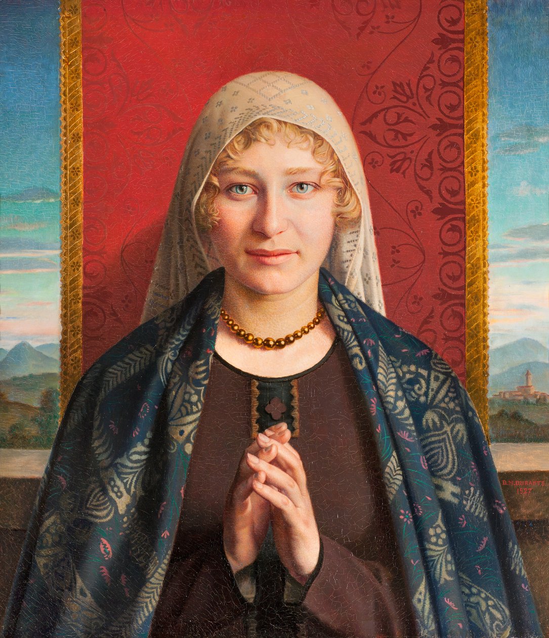Angelus Prayer (olja på duk) av Domenico Maria Durante