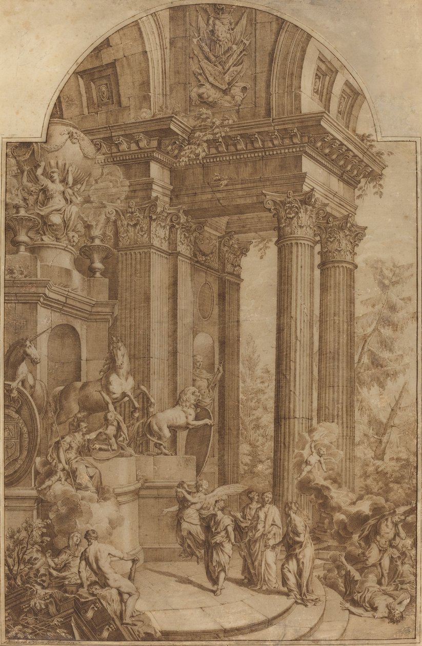 Monument till kung George I av Domenico Maria Fratta