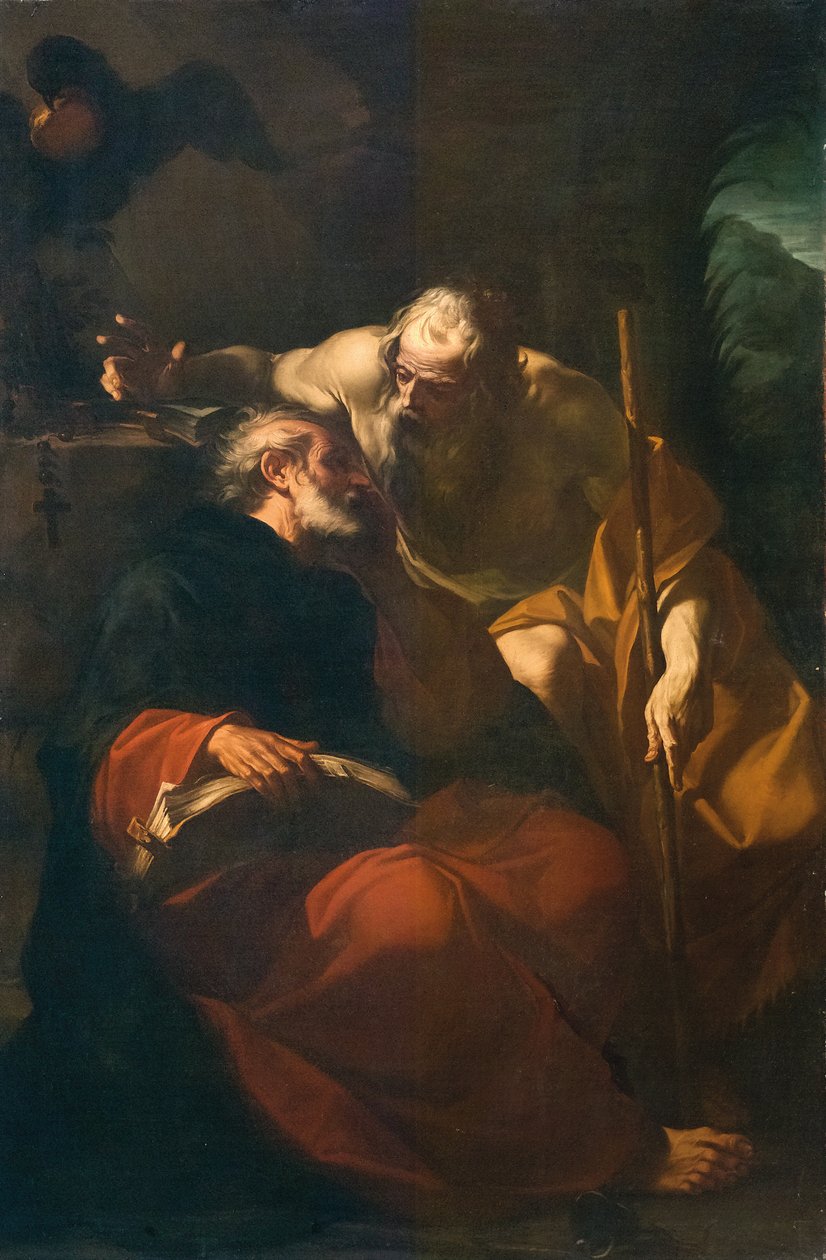 St. Benedikt och en eremit av Domenico Maria Viani