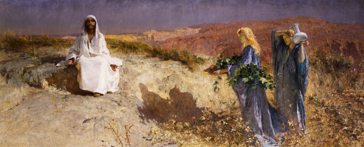 Kristus i öknen av Domenico Morelli