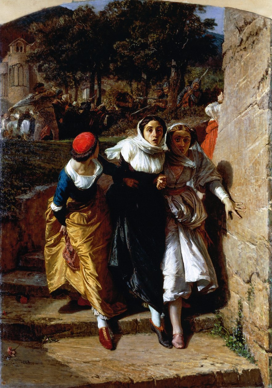 sicilianska vesper av Domenico Morelli