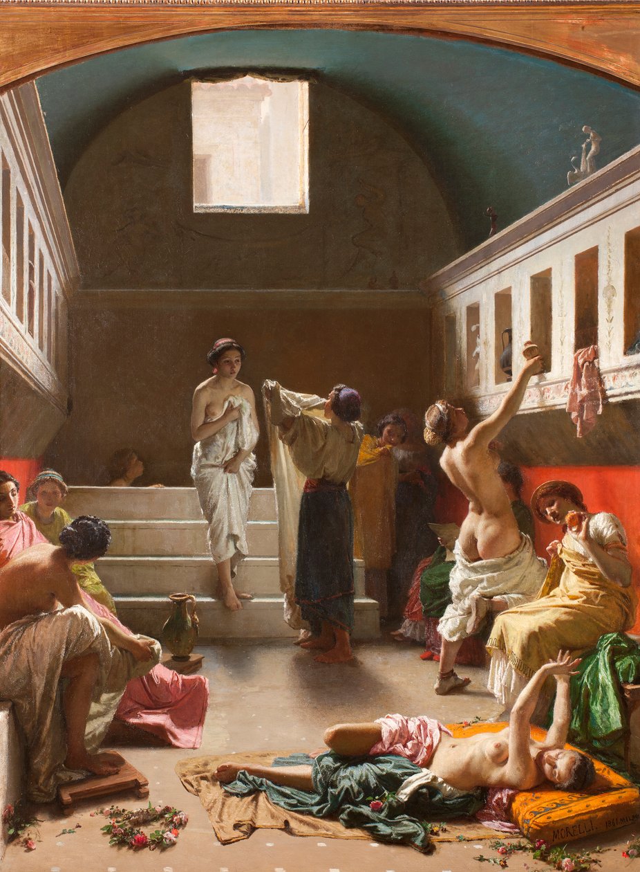 Pompejis bad, 1861 av Domenico Morelli