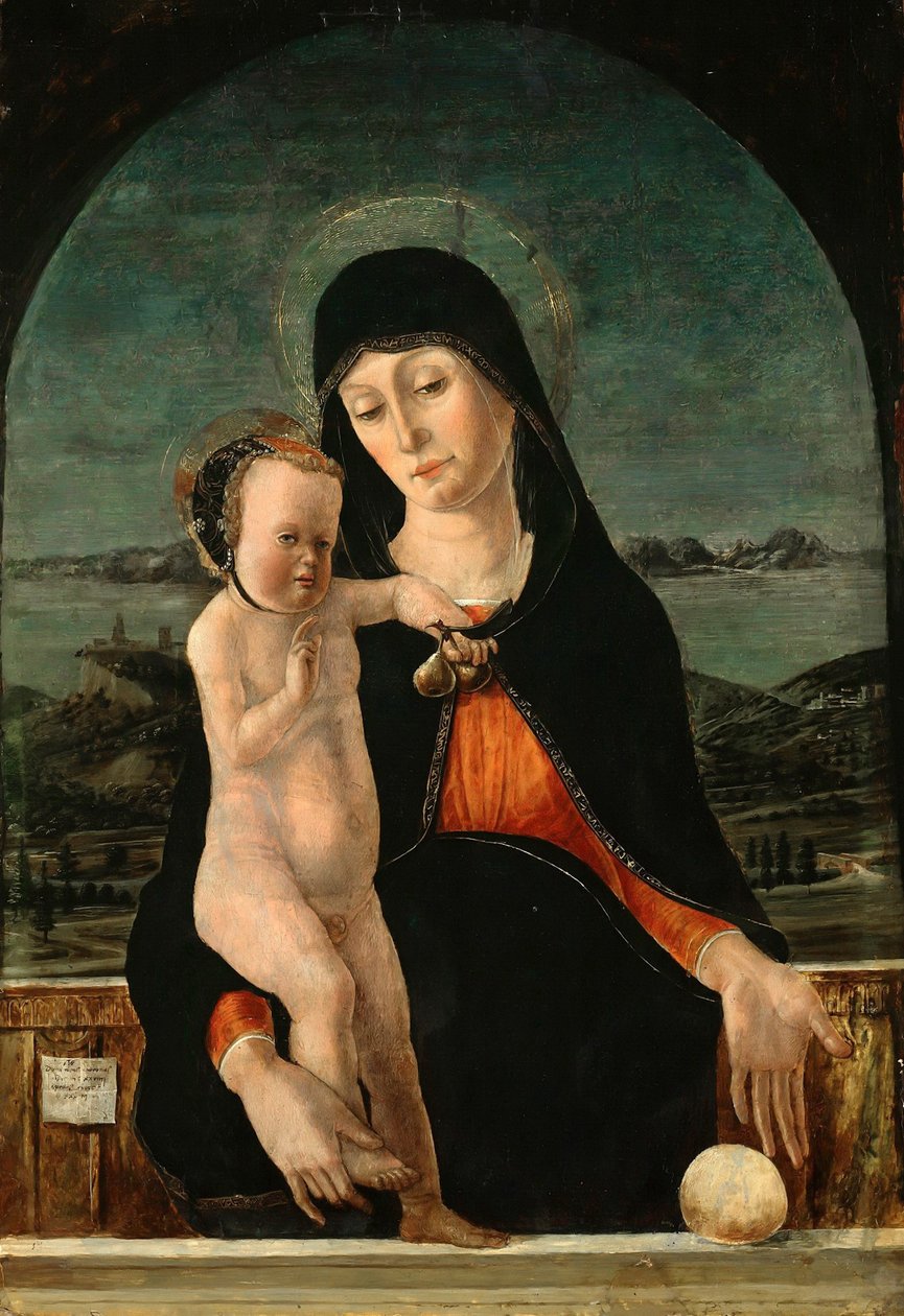 Jungfru med barn, 1484 av Domenico Morone
