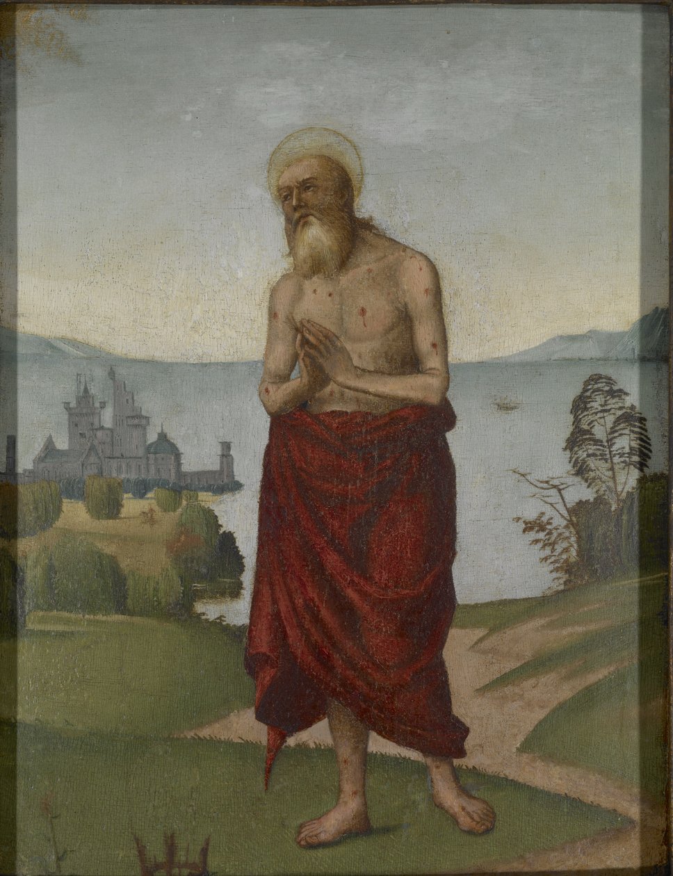 St. Onuphrius (olja på panel) av Domenico Panetti