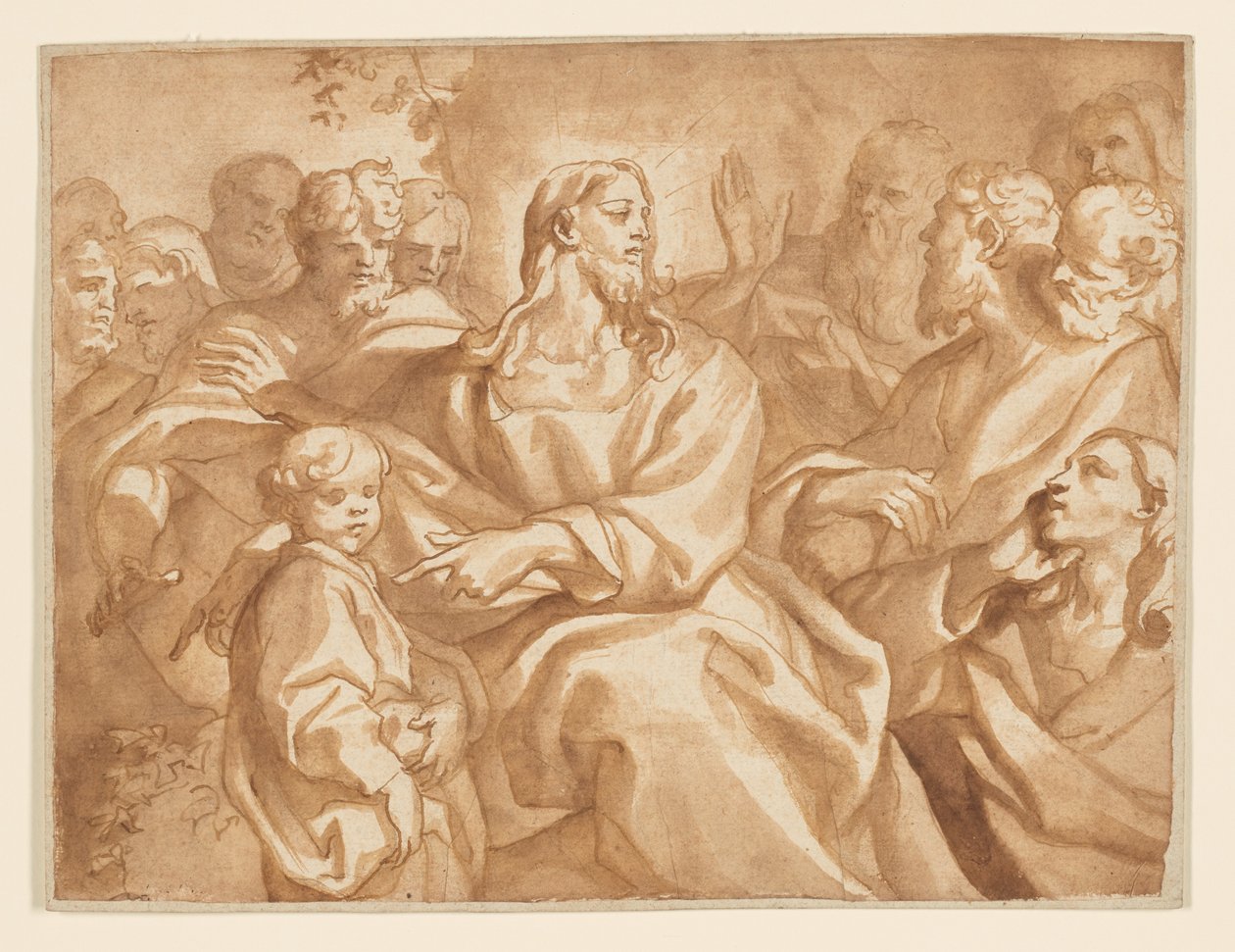 Lida de små barnen av Domenico Piola