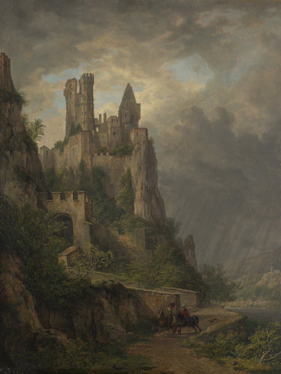 Vautsburg vid Mellersta Rhen av Domenico Quaglio