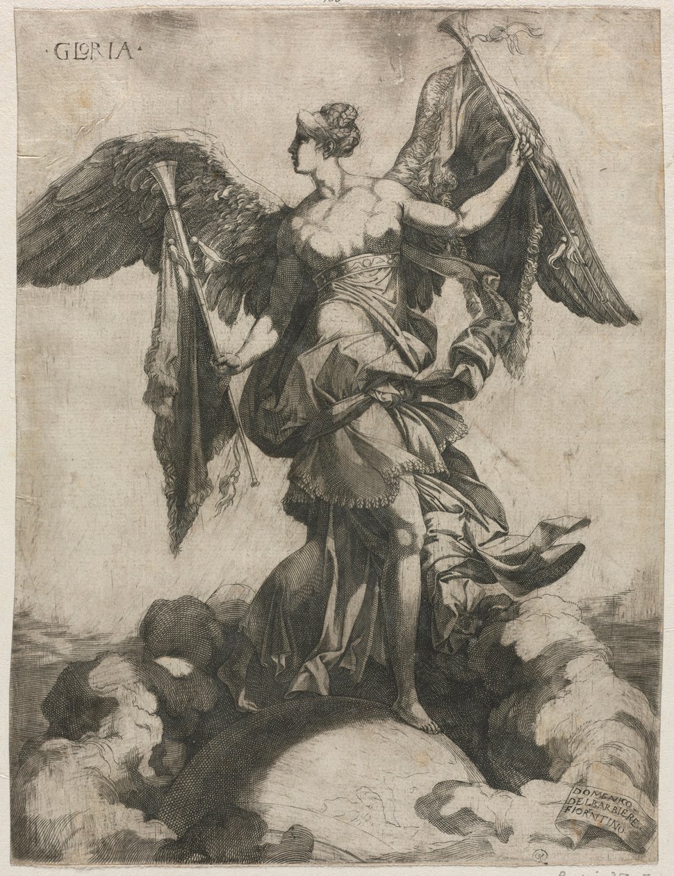Gloria, 1535 eller 1536. av Domenico del Barbiere