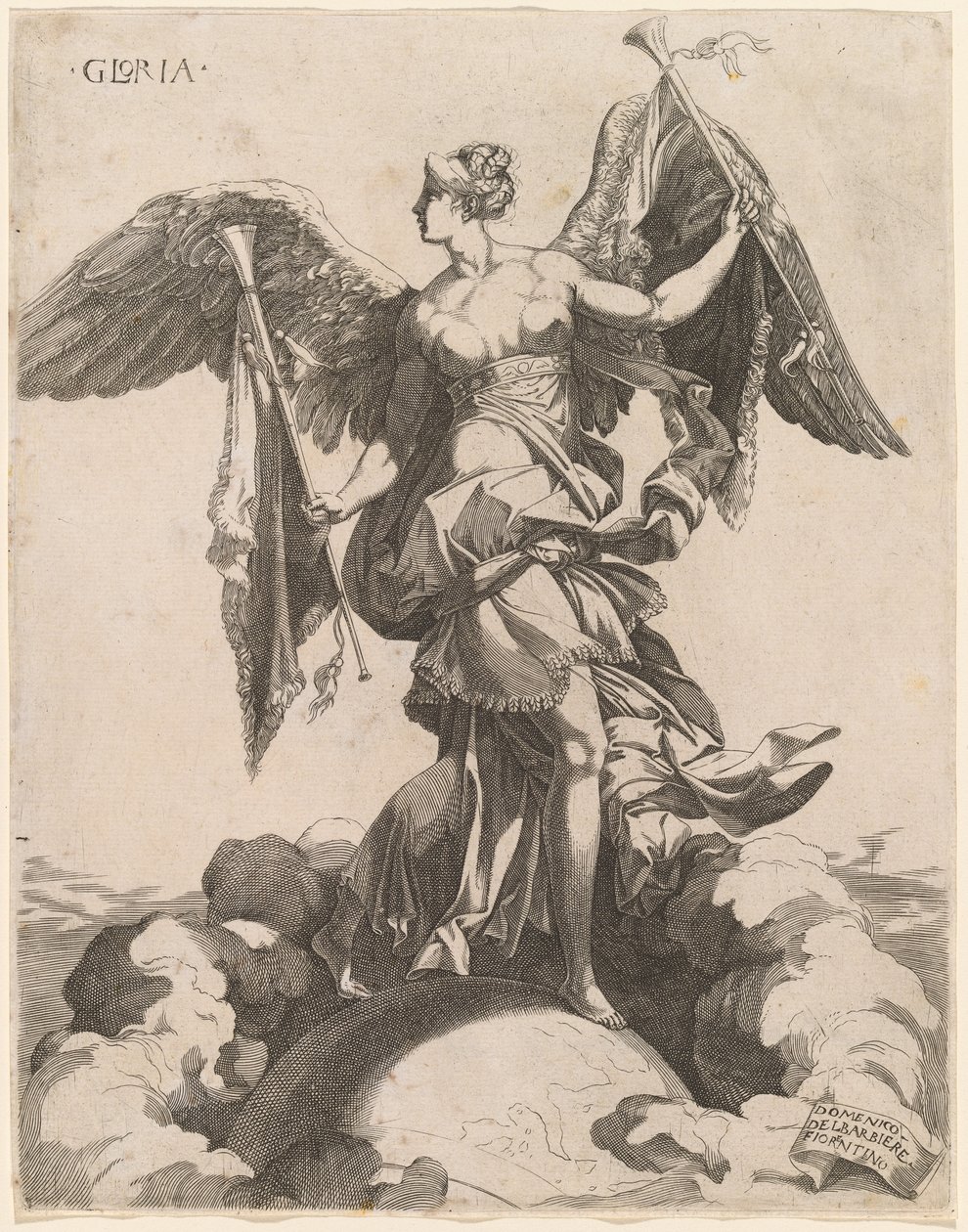 Gloria, 15401545. av Domenico del Barbiere