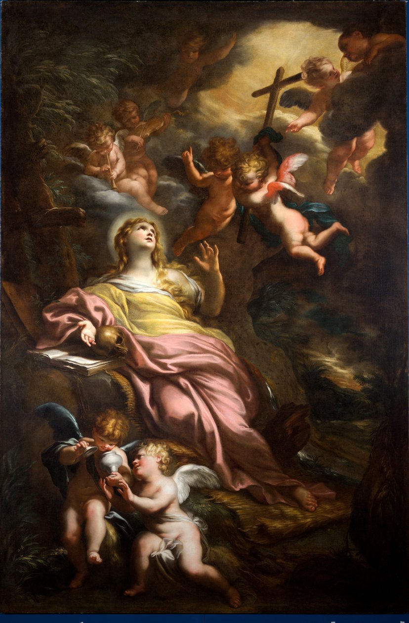 S:ta Maria Magdalena av Domenico the Elder Piola