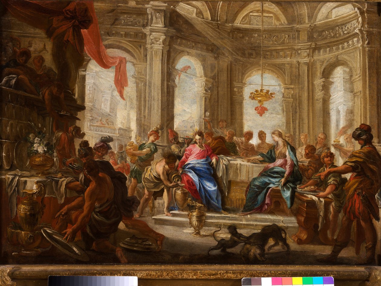 Bröllopet i Kana av Domenico the Elder Piola