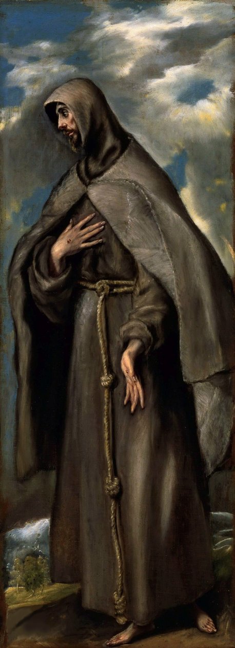 Saint Francis of Assisi, ca 1590. av Dominico El Greco