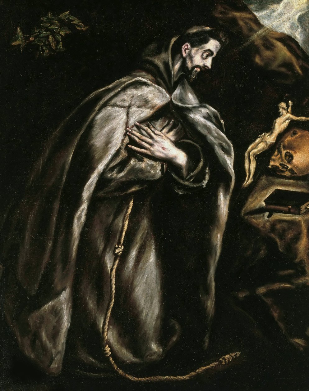 Saint Francis ber, ca 1595. av Dominico El Greco