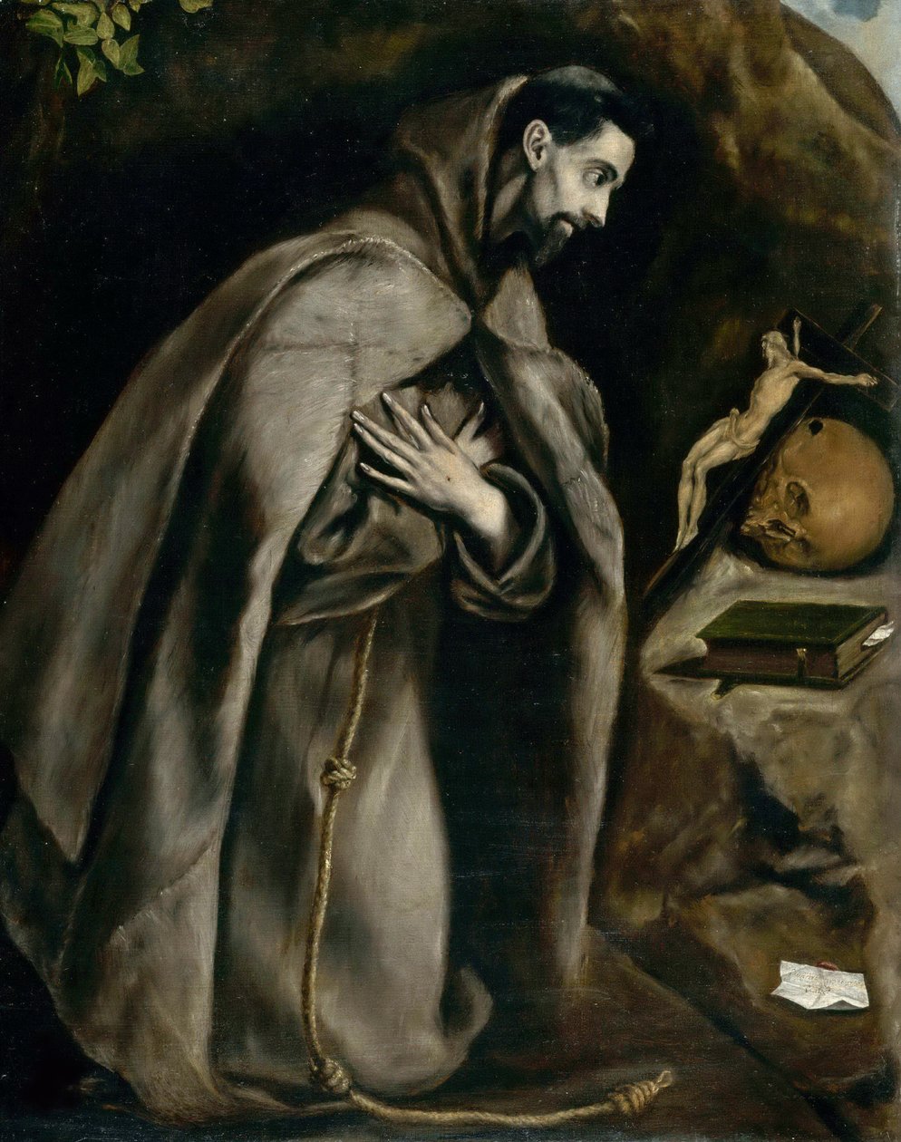 Saint Francis ber, ca 1596-1600. av Dominico El Greco
