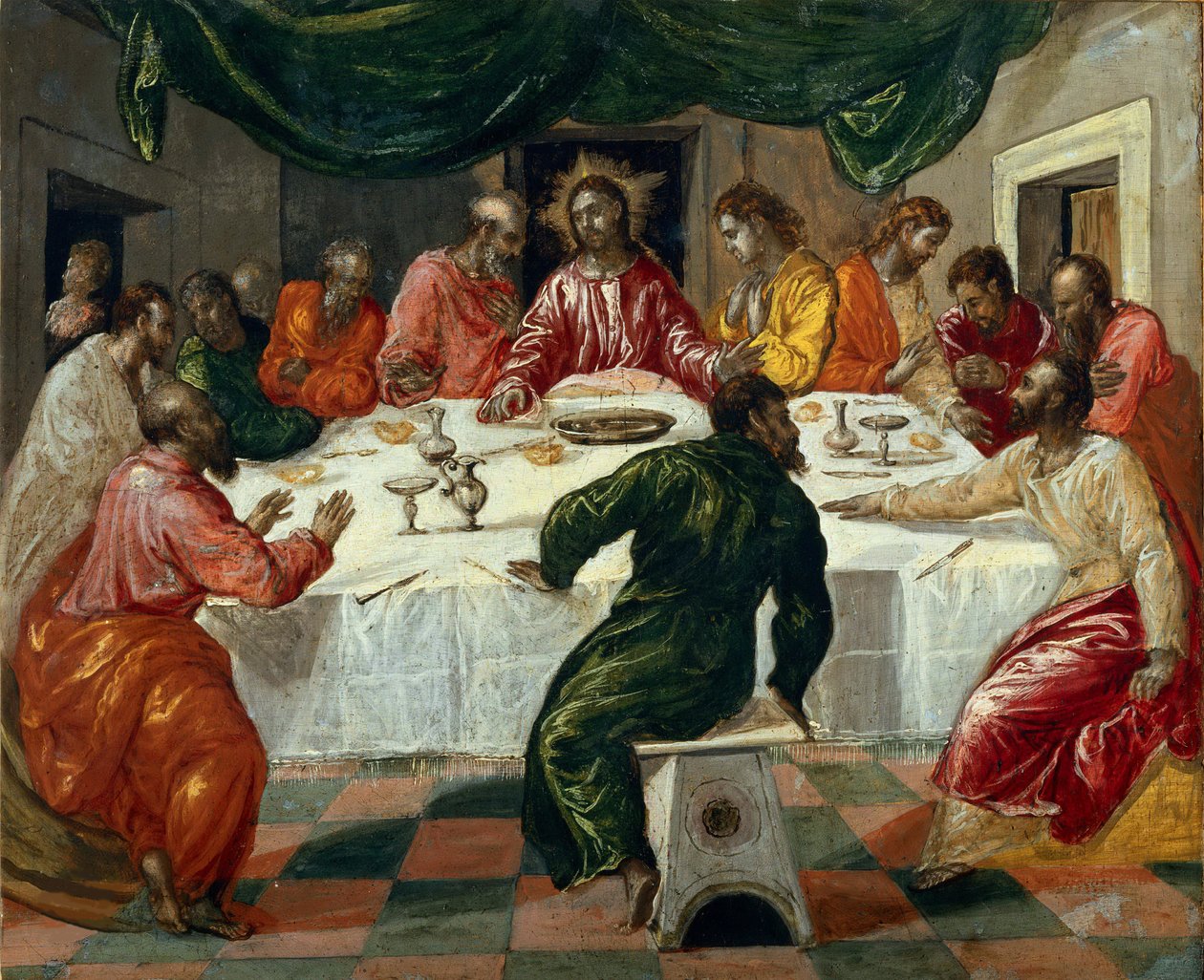 Den sista måltiden, 1568. av Dominico El Greco
