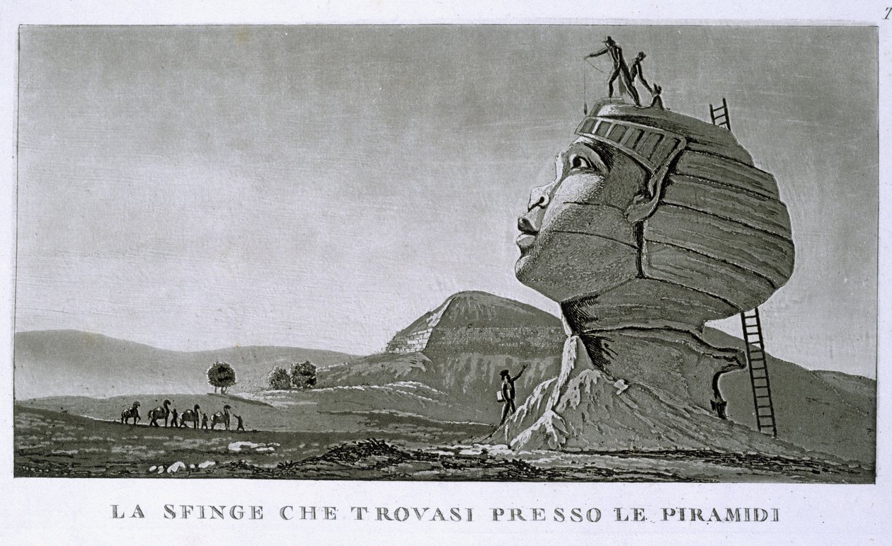 Sfinxen i Giza, från "Resa till Egypten" av Dominique Vivant Denon