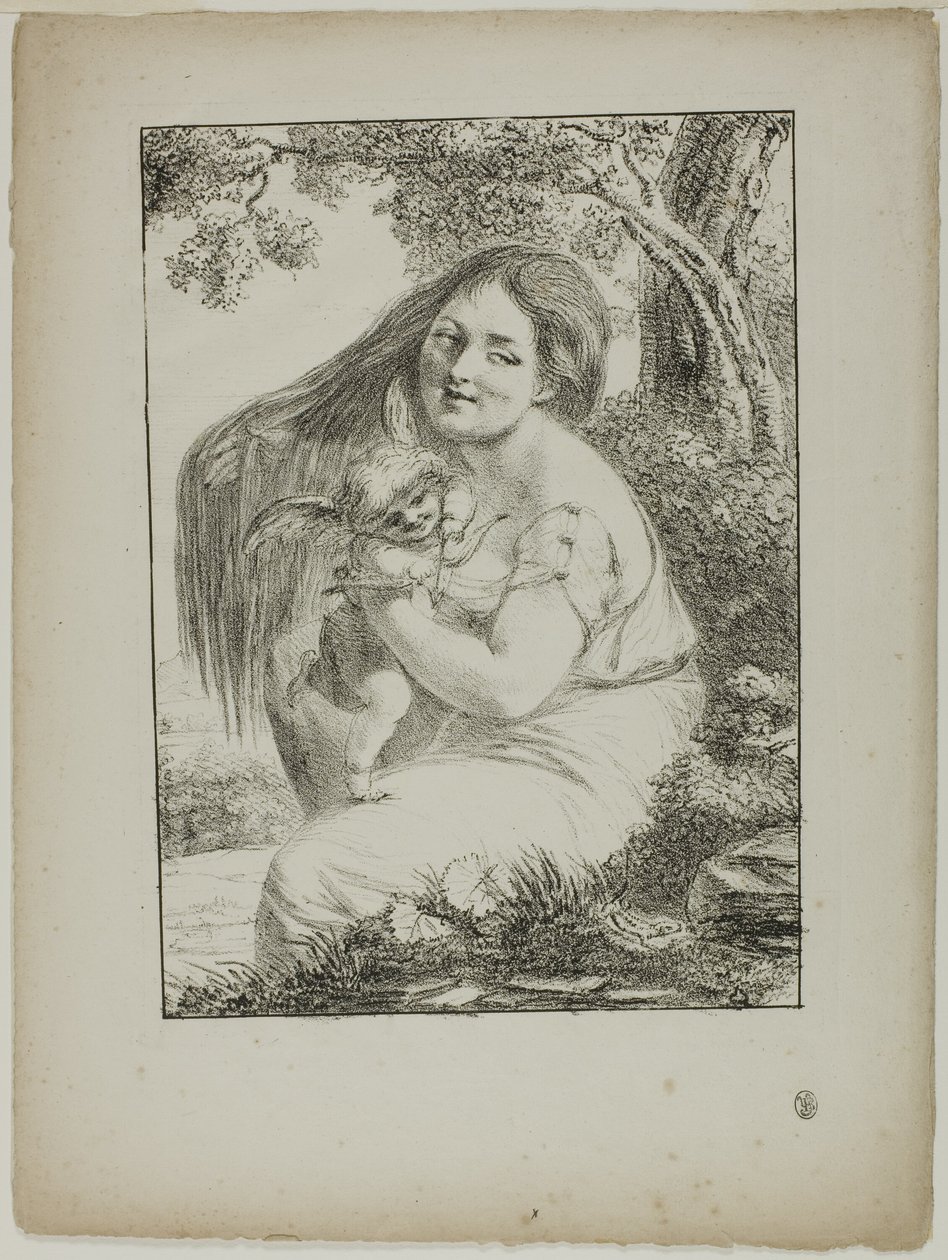 Amor och en ung kvinna av Dominique Vivant Denon