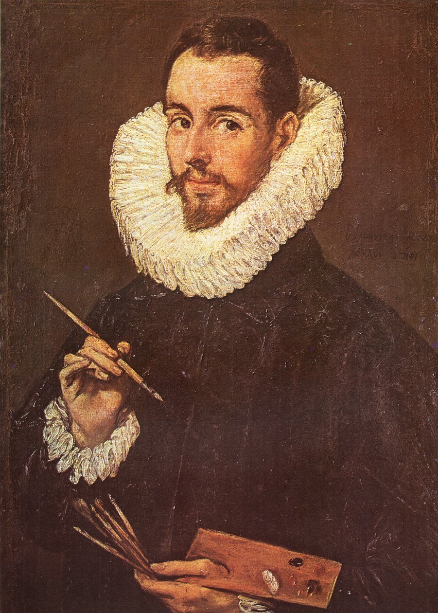 Portrait of Jorge Manuel Theotocópuli av El Greco