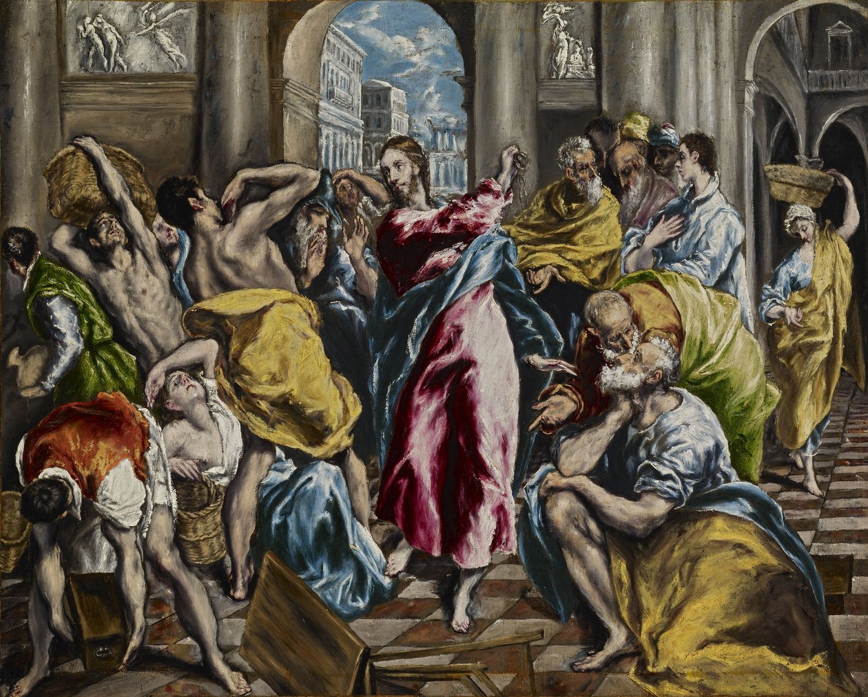 The Purification of the Temple av El Greco