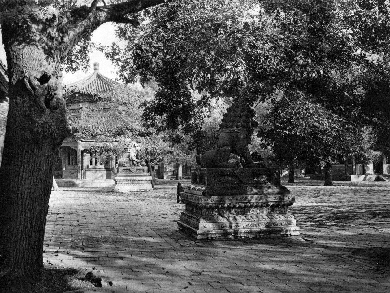 Yonghe-templet, Peking av Donald Mennie