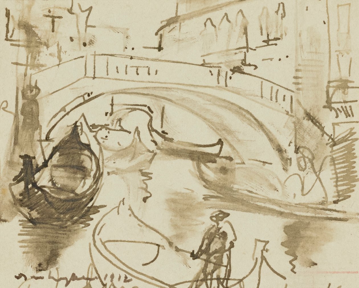 En kanal i Venedig av Donald Shaw MacLaughlan