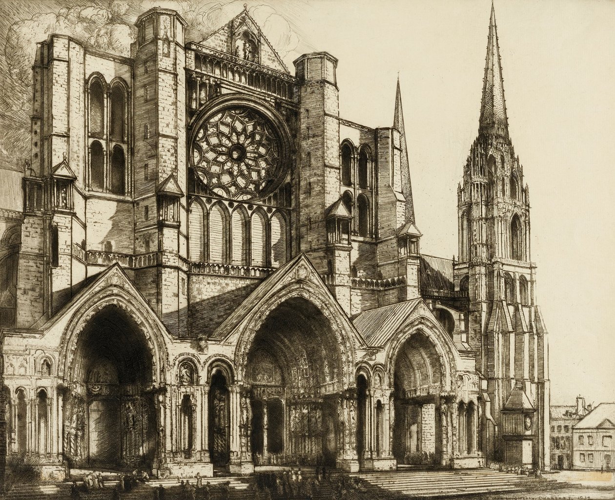 Chartres, norra portalen av Donald Shaw MacLaughlan