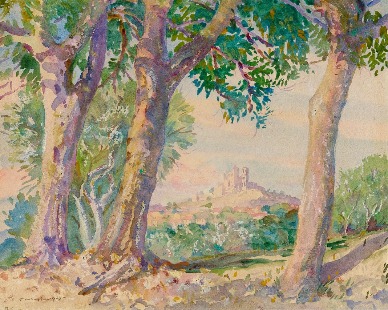 Landskap, Italien av Donald Shaw MacLaughlan