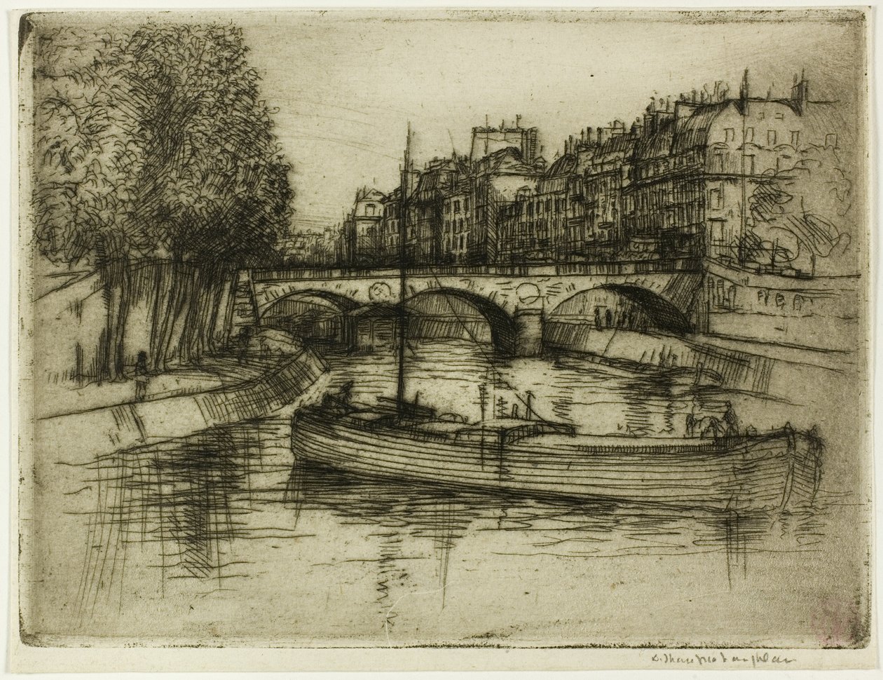 Pont St. Michel, Paris av Donald Shaw MacLaughlan