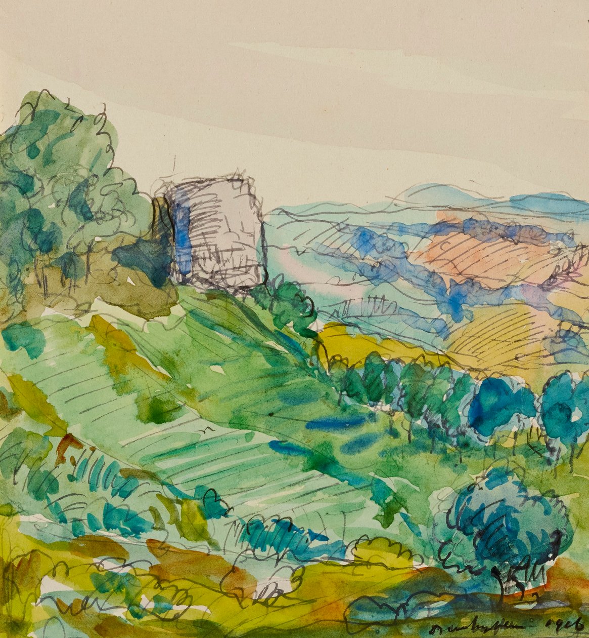 På väg till Gaillac av Donald Shaw MacLaughlan