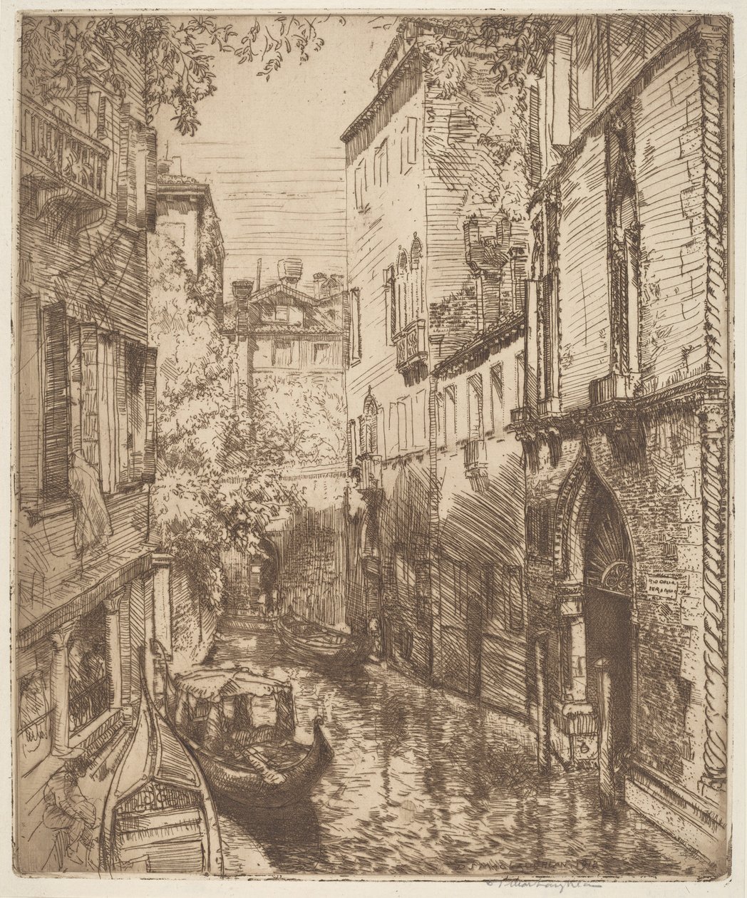 Rio delle Verona, Venedig av Donald Shaw MacLaughlan