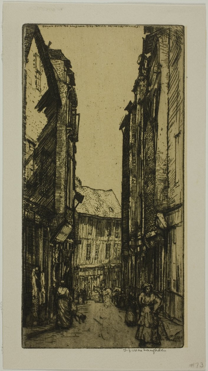 Rue des Halles, Vannes, Bretagne av Donald Shaw MacLaughlan