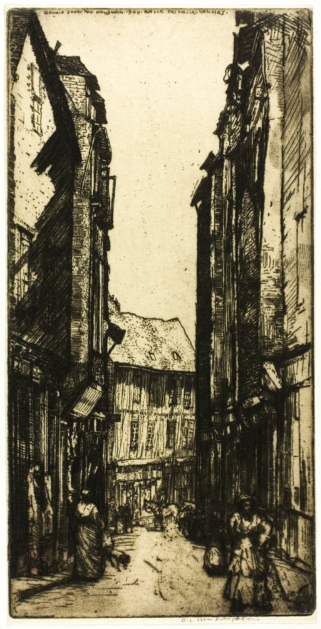 Rue des Halles, Vannes, Bretagne av Donald Shaw MacLaughlan