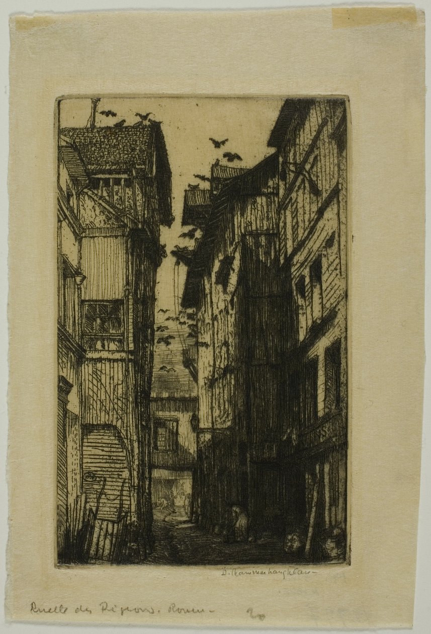 Duvornas gränd, Rouen av Donald Shaw MacLaughlan