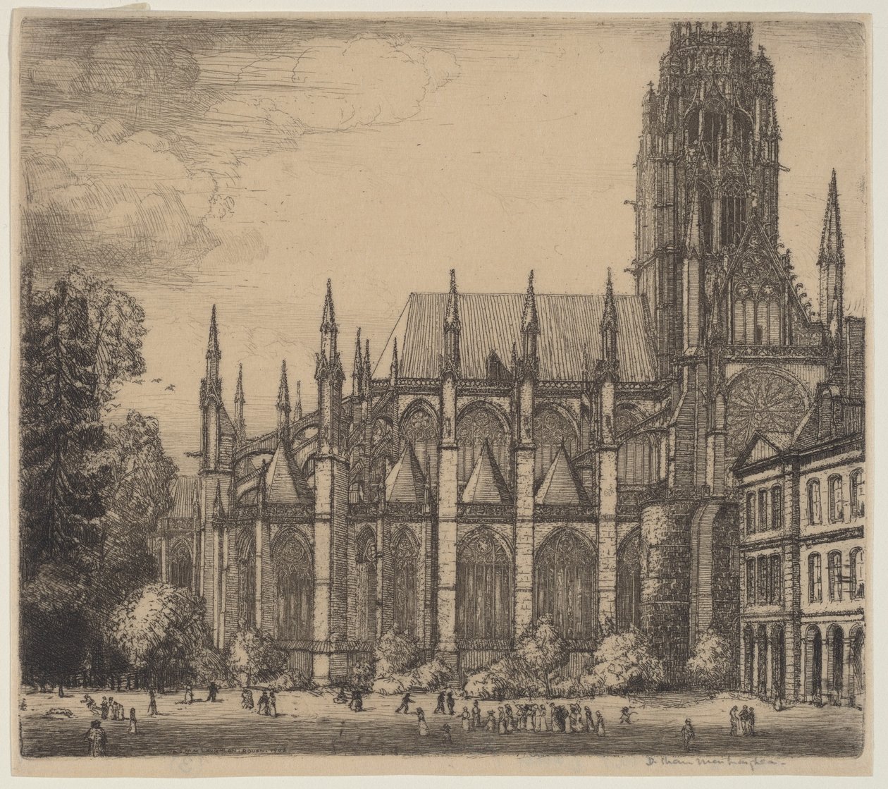 St. Ouen, Rouen av Donald Shaw MacLaughlan