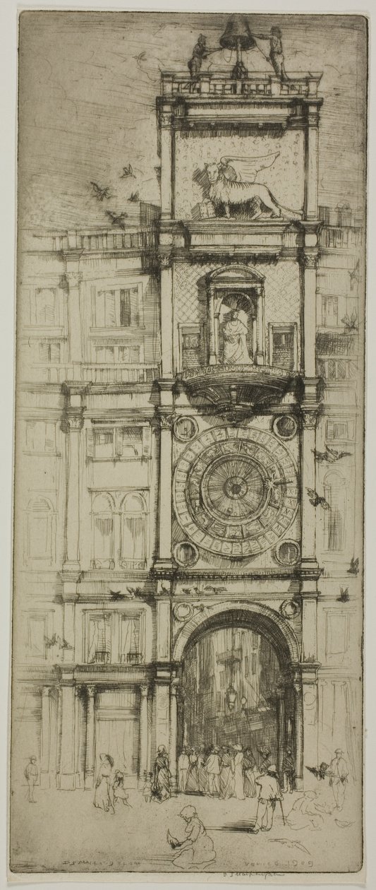 Klocktornet, Venedig av Donald Shaw MacLaughlan